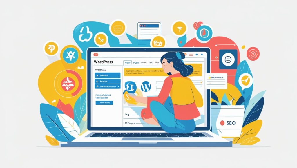 image showing girl working on wordpress website with how to create the Best WordPress Websites